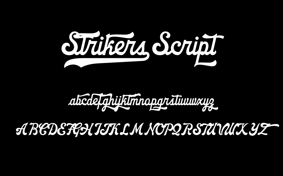 Strikers Script font