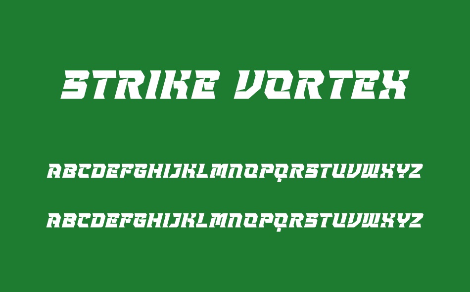 Strike Vortex font