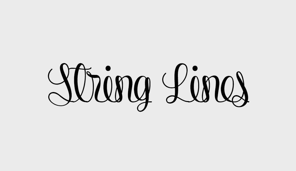 string-lines font big