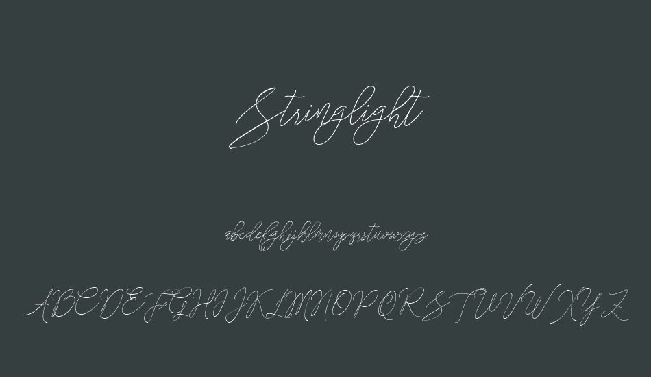 stringlight- font