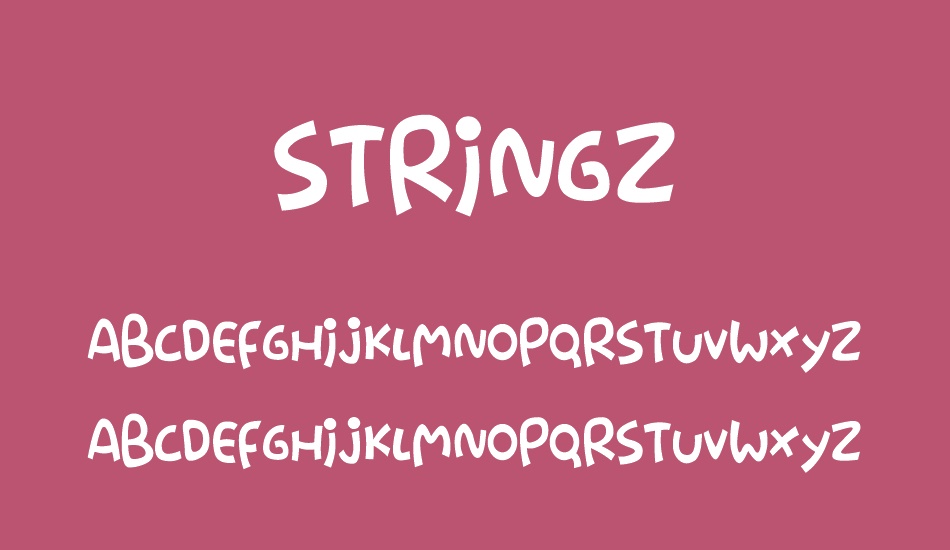 stringz font