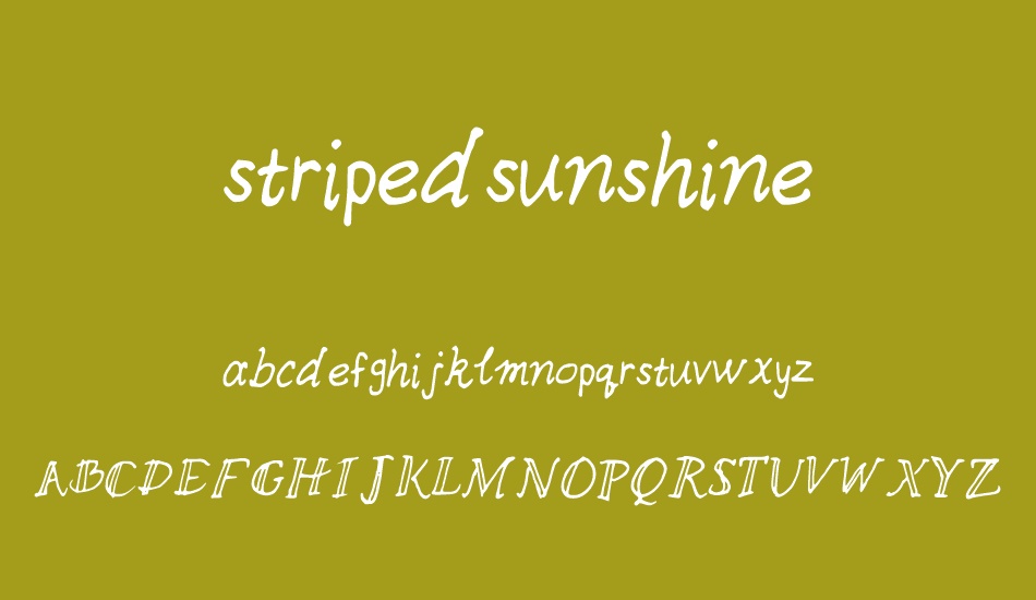 stripedsunshine font