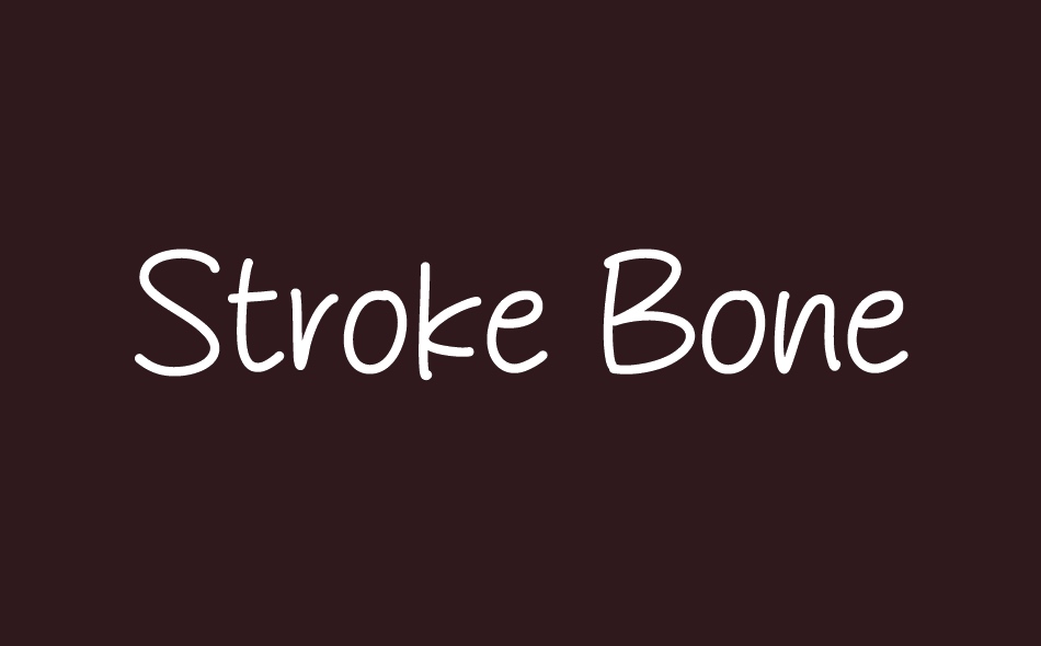 Stroke Bone font big
