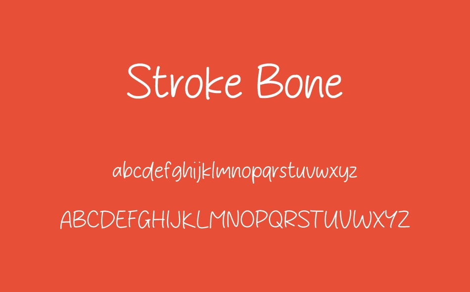 Stroke Bone font