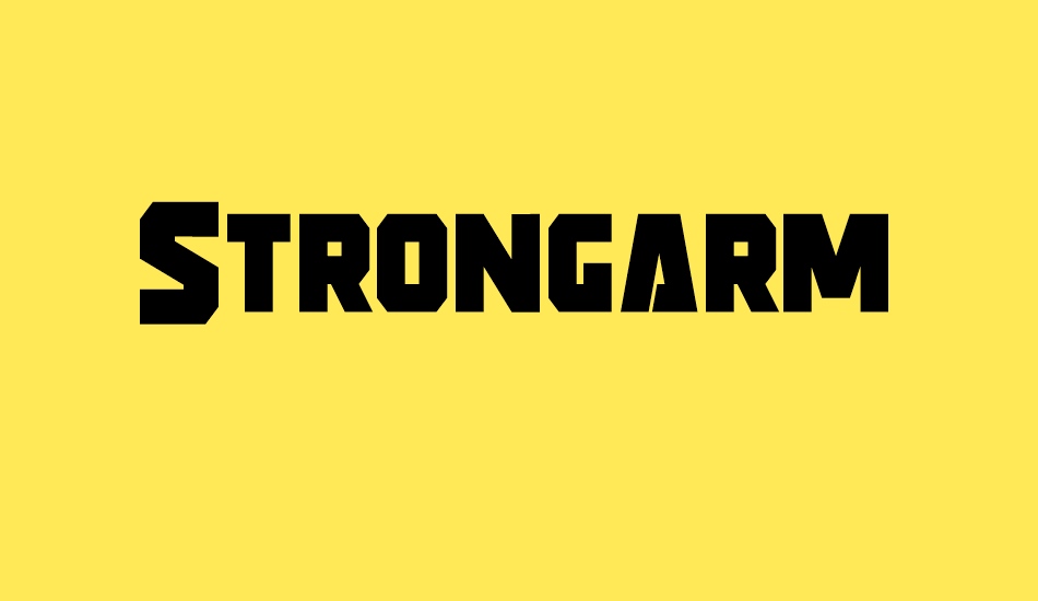strongarm font big