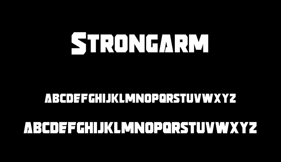 strongarm font