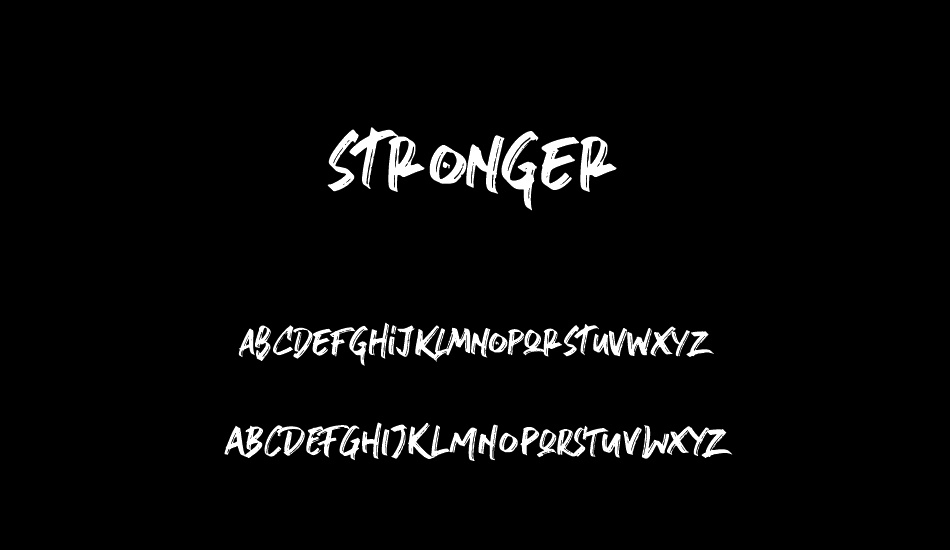 stronger font
