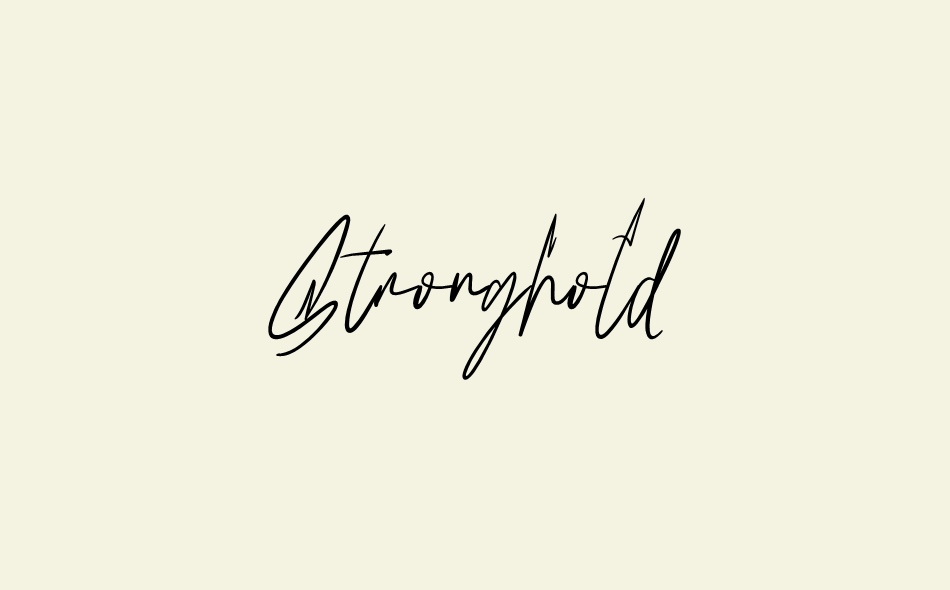 Stronghold font big