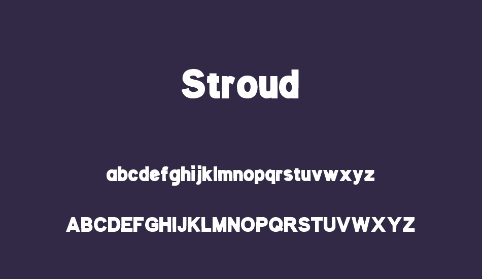 stroud font