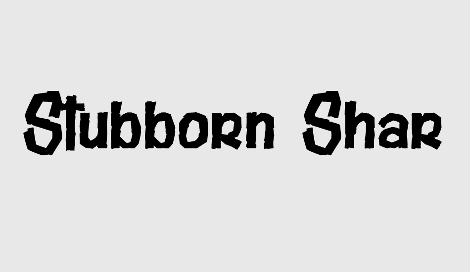 stubborn-shark font big