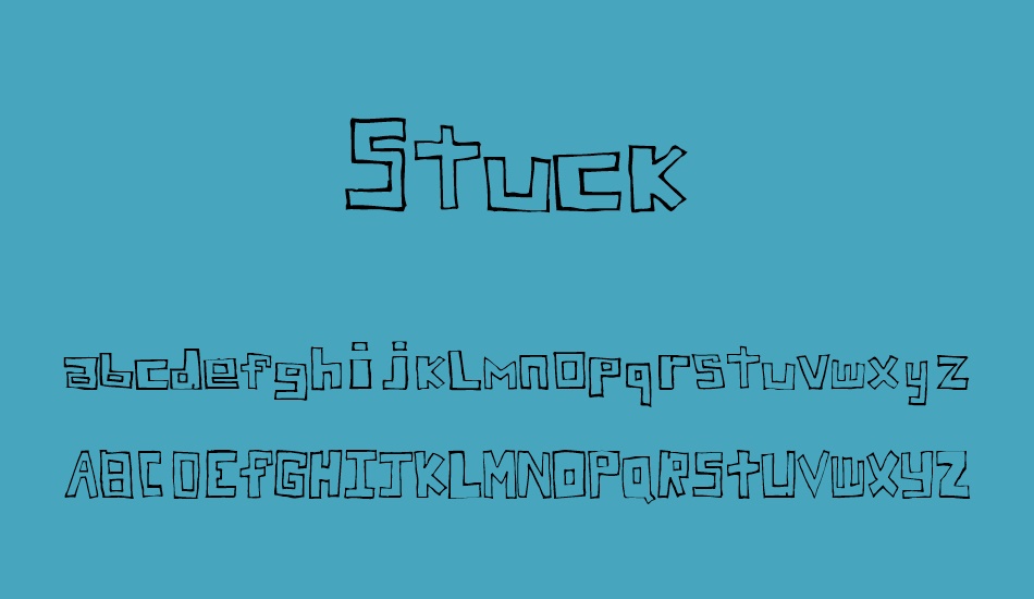 stuck font