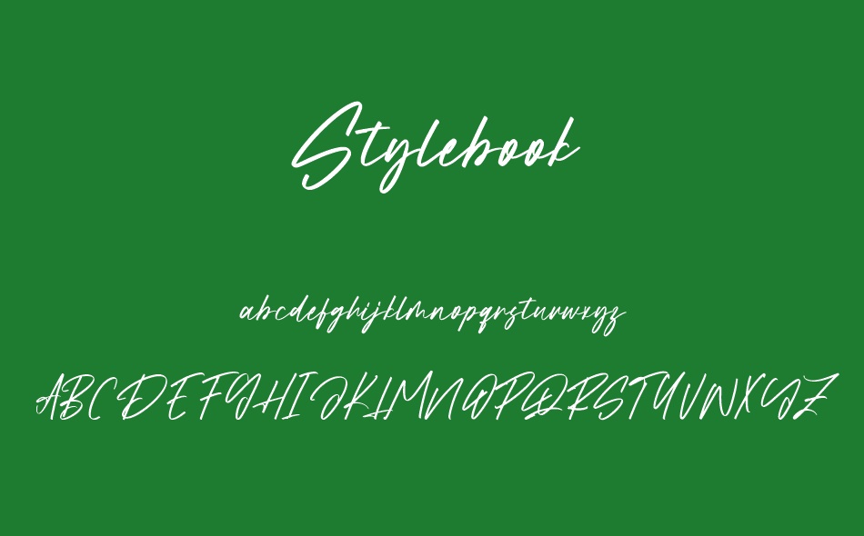 Stylebook font