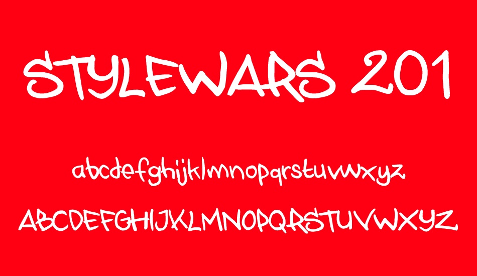stylewars-2011 font