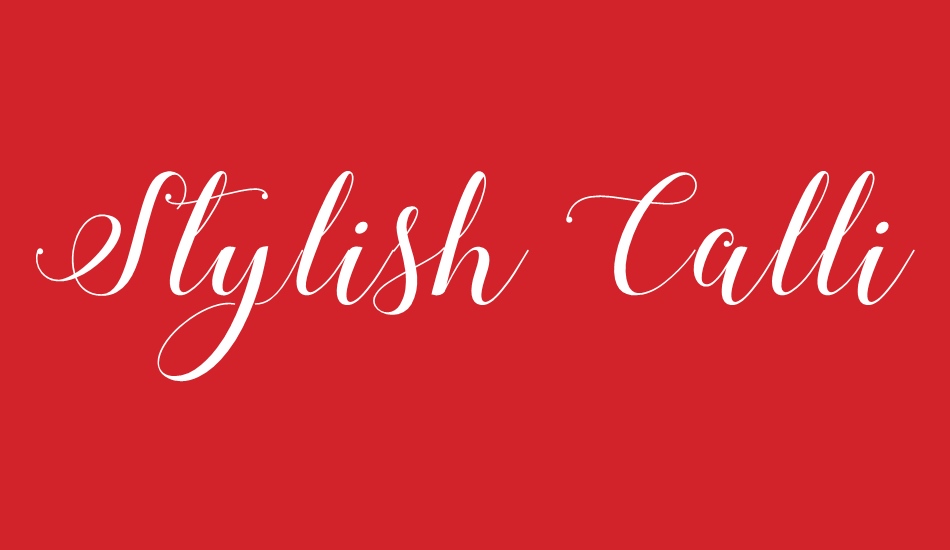 stylish-calligraphy-demo font big