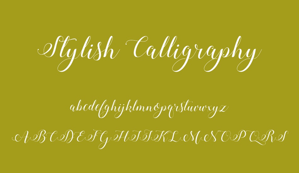stylish-calligraphy-demo font