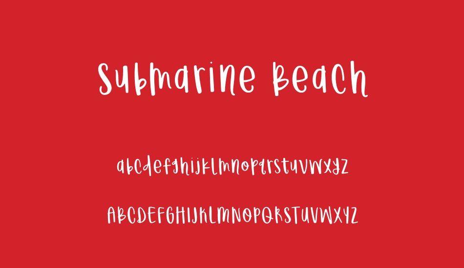 submarine-beach font