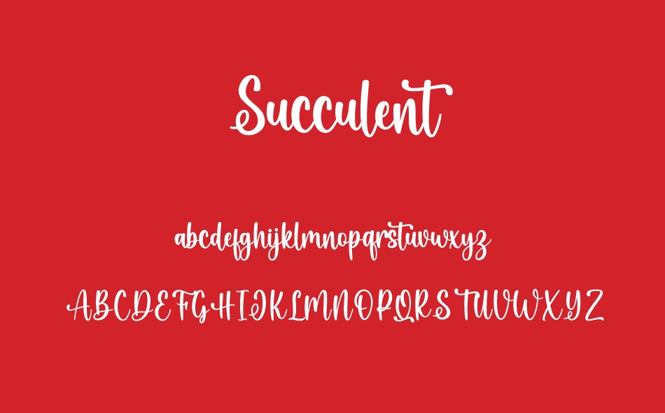 Succulent font