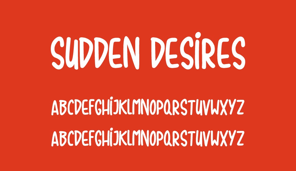 sudden-desires font