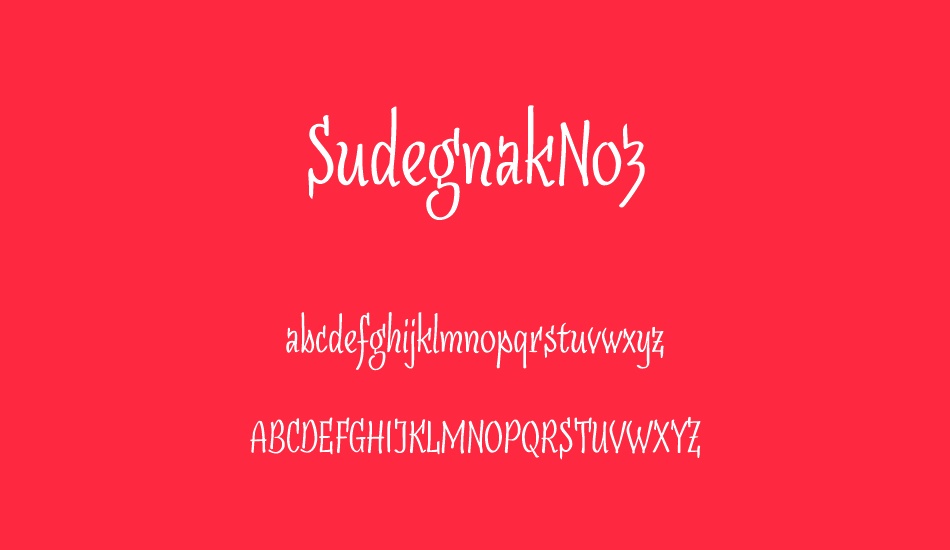 sudegnakno3 font