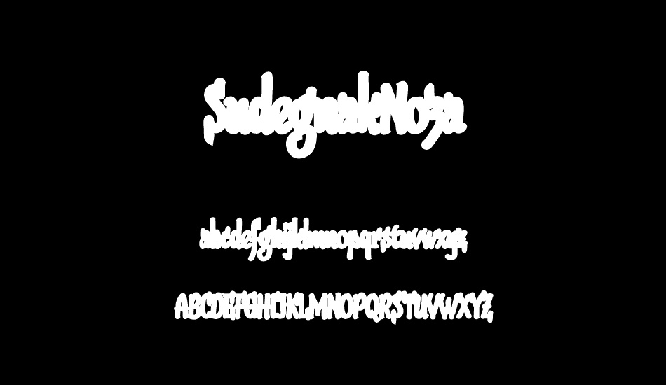 sudegnakno3a font