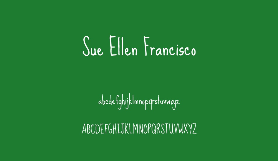 sue-ellen-francisco font