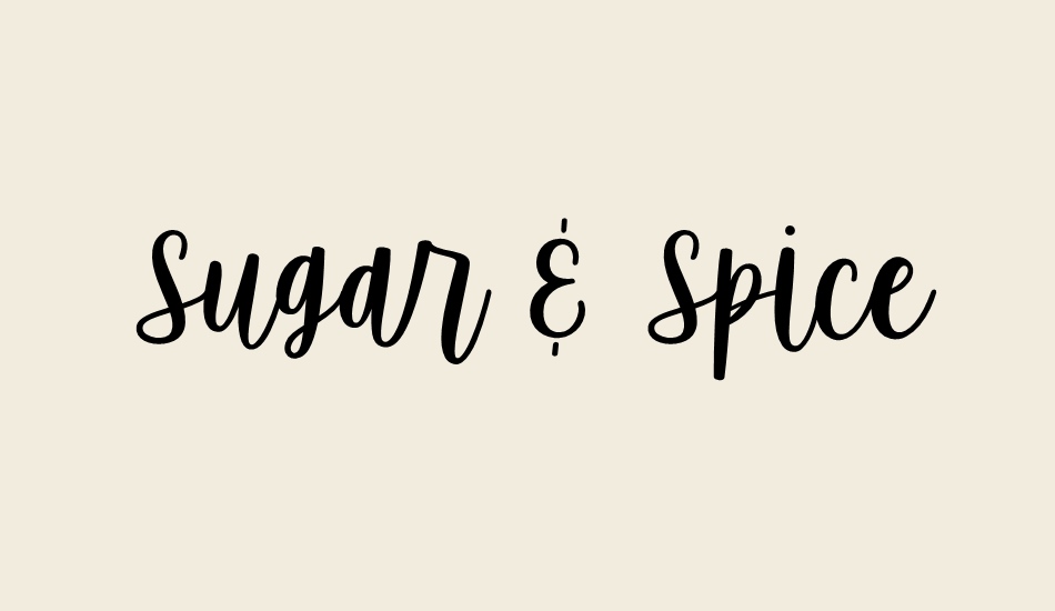 Sugar And Spice free font
