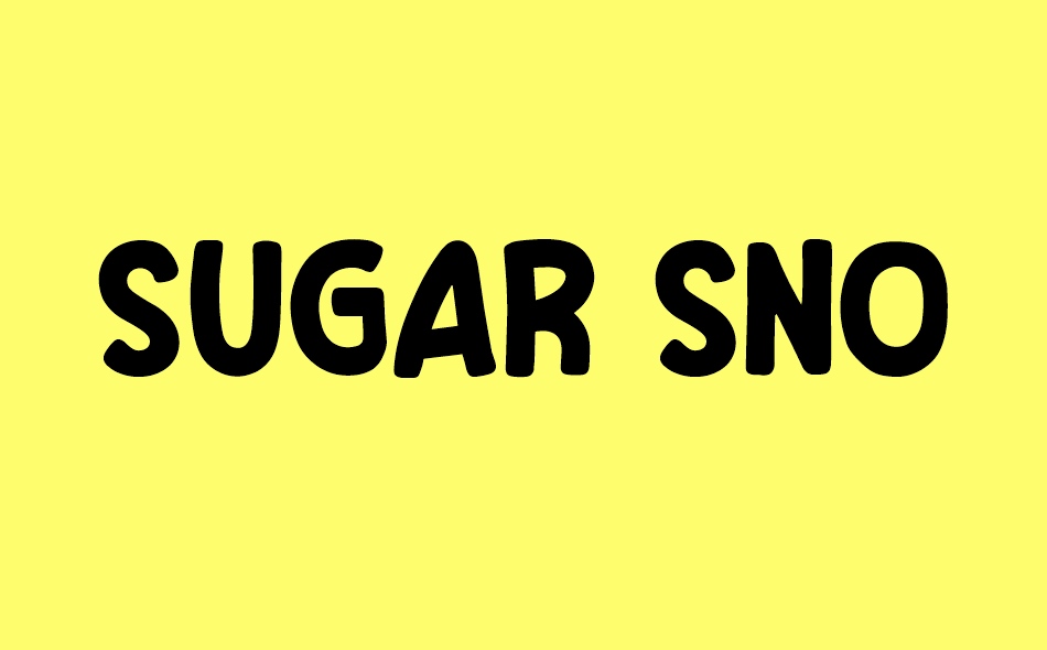 Sugar Snow font big