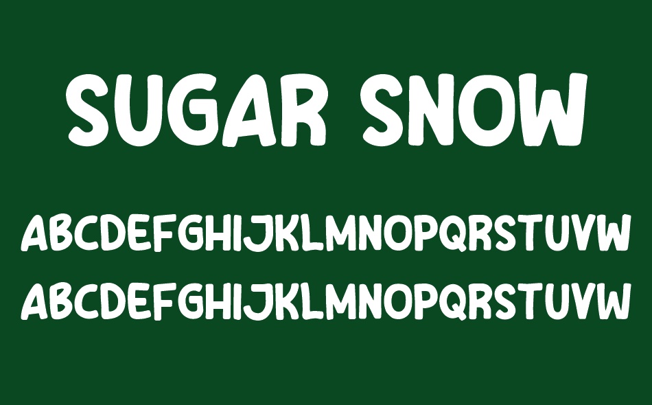 Sugar Snow font