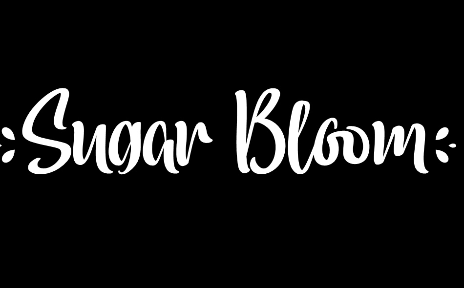 Sugar Bloom font big