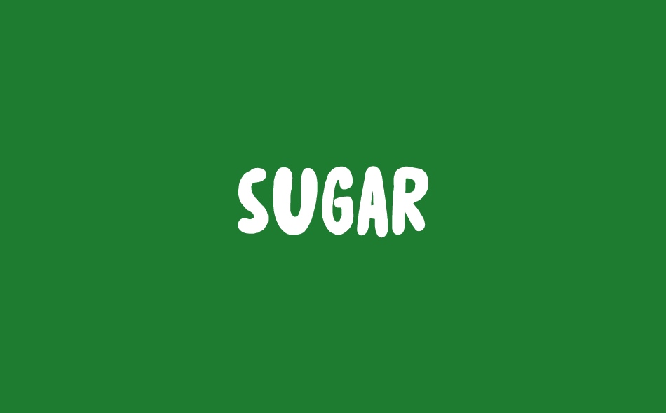 Sugar Free font big