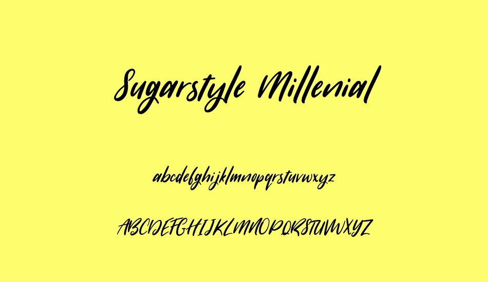sugarstyle-millenial font