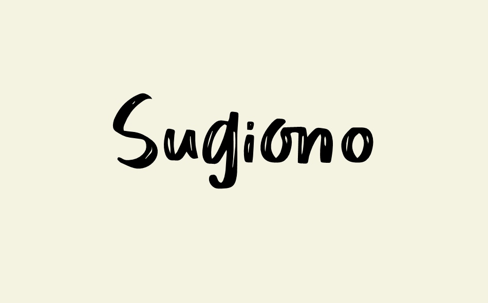 Sugiono font big