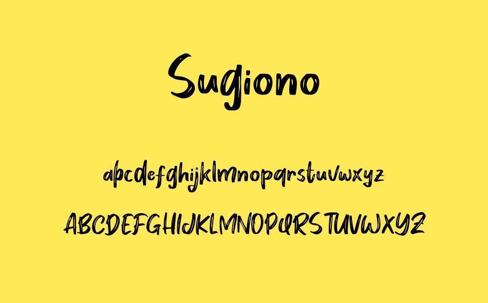 Sugiono font