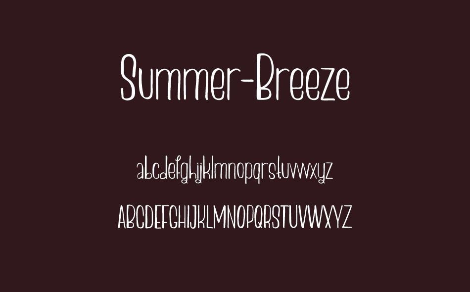 Summer Breeze font