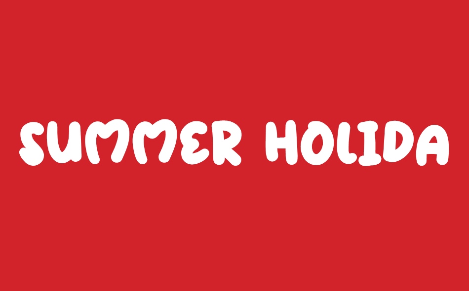 Summer Holiday font big