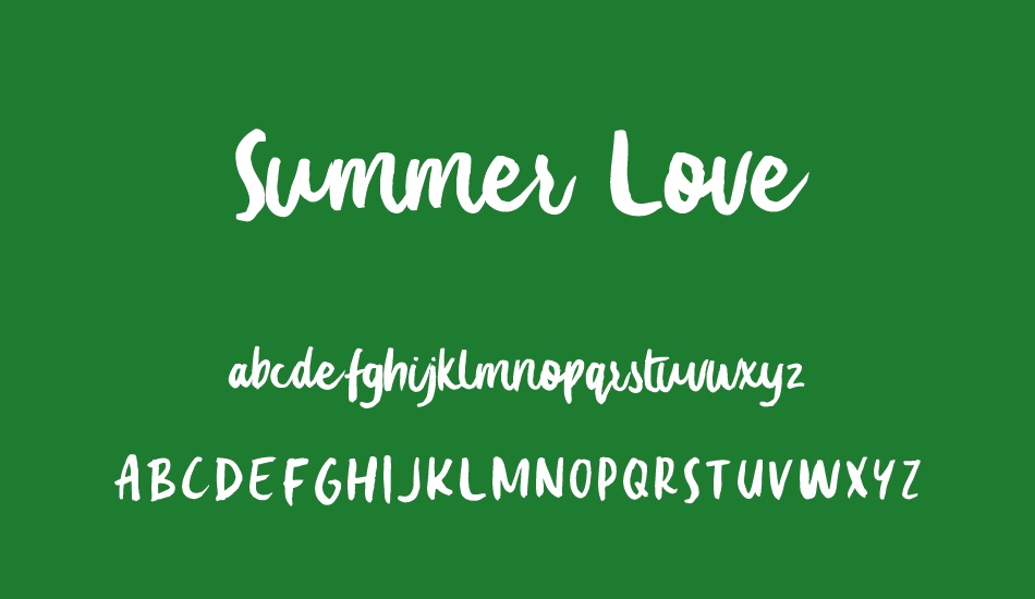 summer-love font