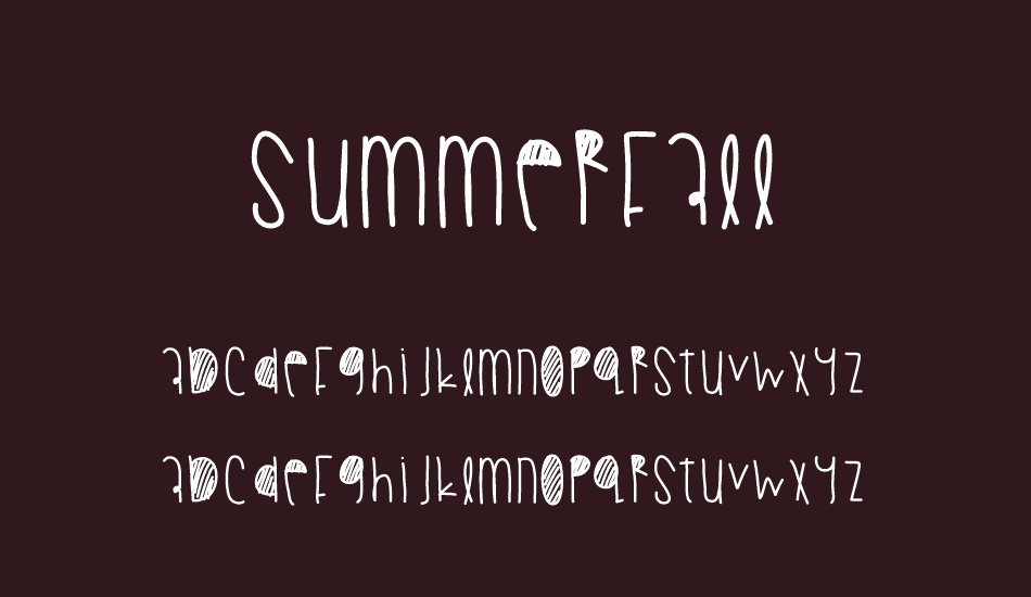 summerfall font