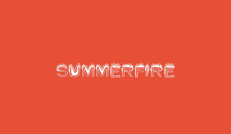 summerfire font big