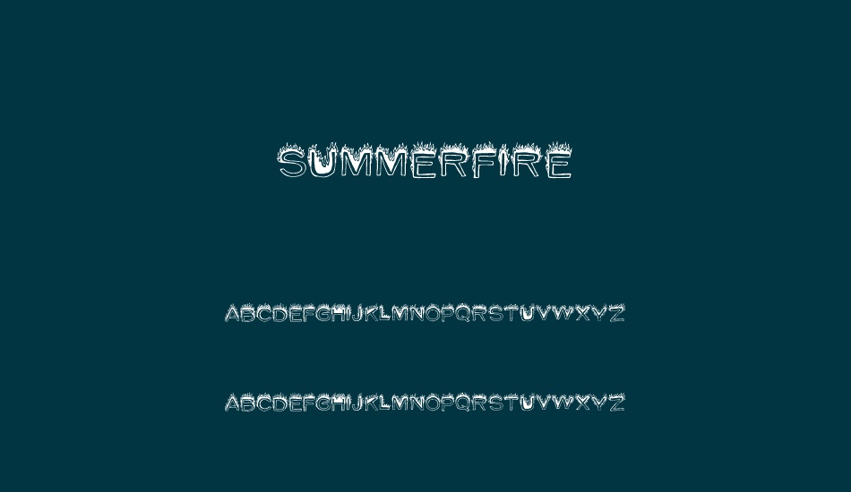 summerfire font