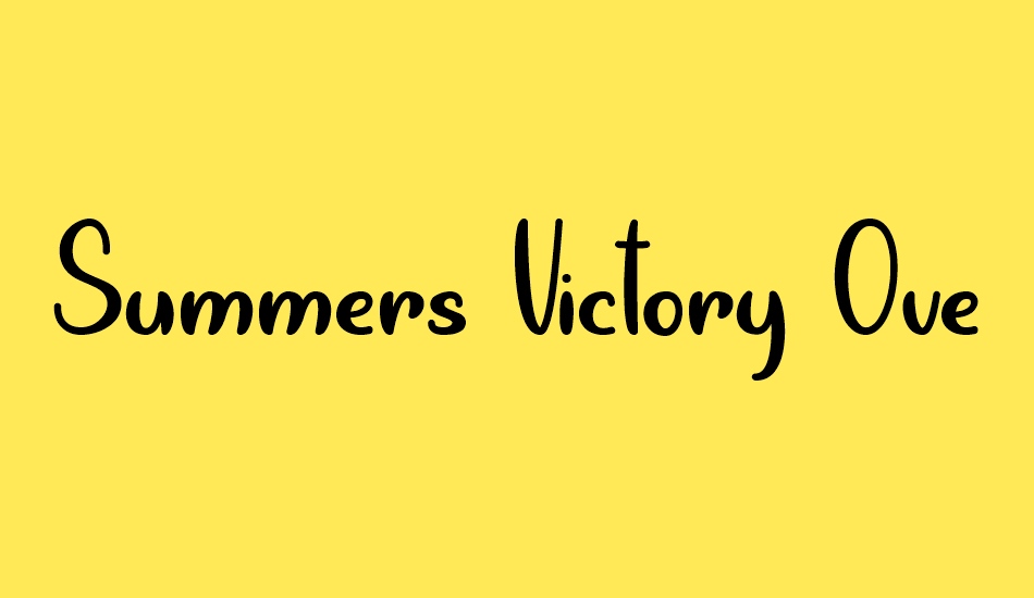 summers-victory-over-spring font big