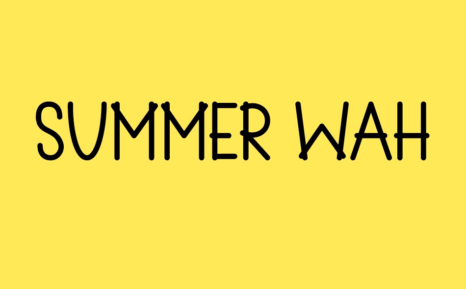 Summer Wahyu font big