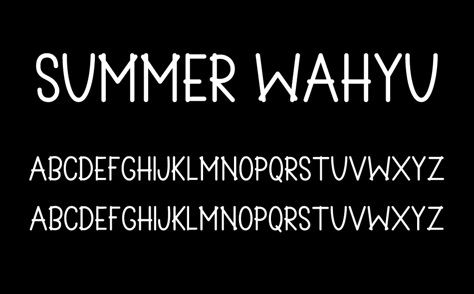 Summer Wahyu font