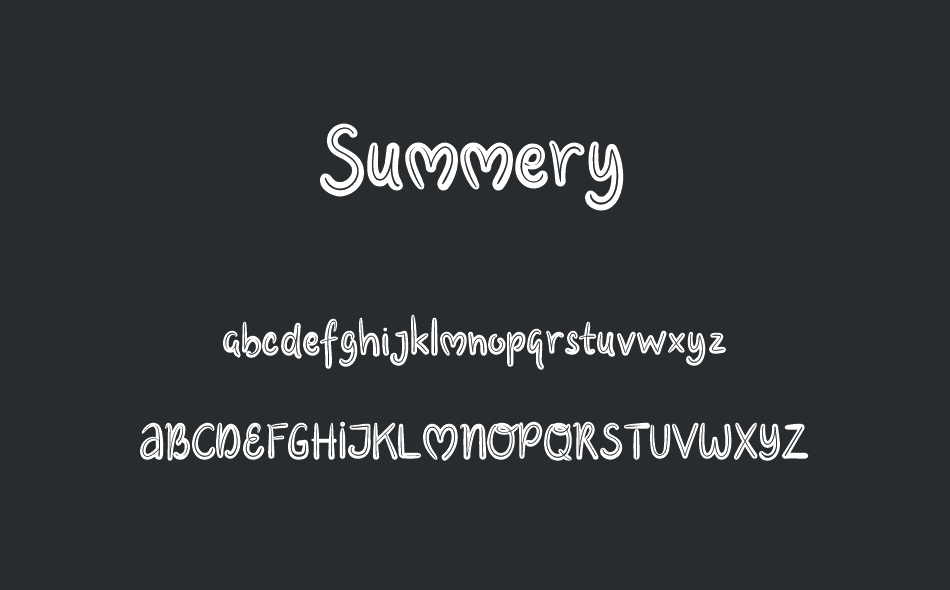 Summery font