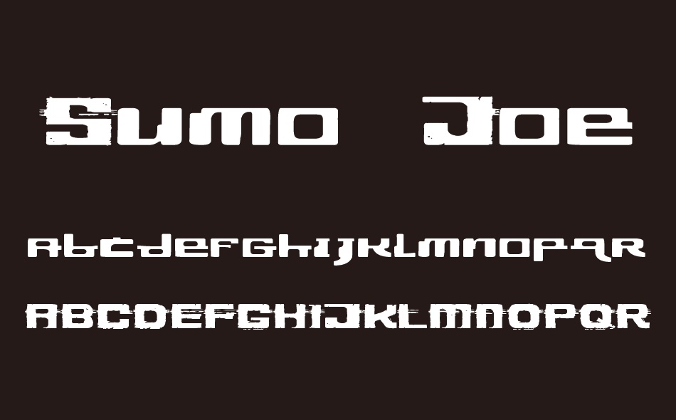 Sumo Joe font
