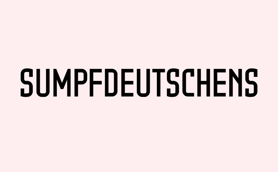 Sumpfdeutschen Sportschrift SdIN font big