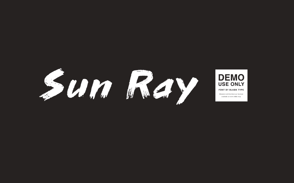 Sun Ray font big