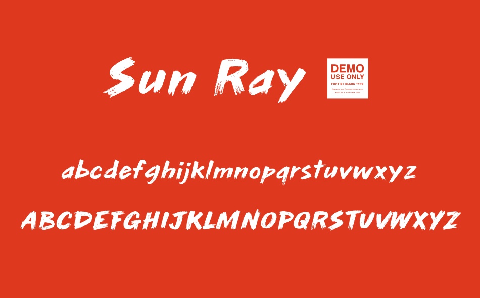 Sun Ray font