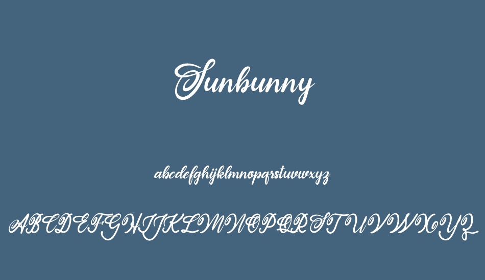 sunbunny font