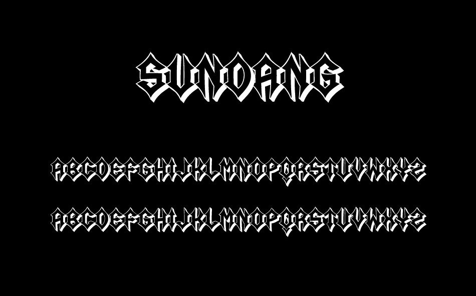 Sundang font