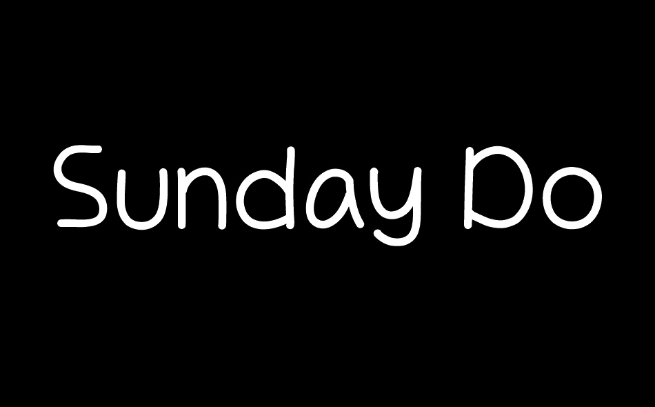 Sunday Donuts font big